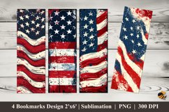 Flag Painting Splash Bookmarks Sublimation Design Product Image 1