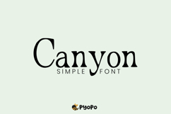 Canyon Font Product Image 1