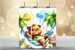 Bear Tumbler Wrap| Tumbler Sublimation Wrap Product Image 1