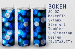 Tumbler Straight 20 OZ Sublimation Bokeh Wrap Design Product Image 1