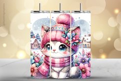 Cat Tumbler Wrap| Tumbler Sublimation Wrap Product Image 1