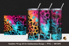 Leopard Print Tumbler Wrap Sublimation Design 1 Product Image 1