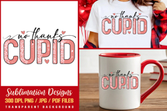 No Thanks Cupid PNG, Valentine Sublimation Designs Product Image 2