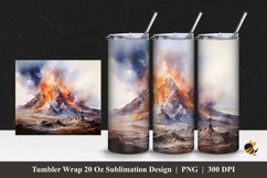 Erupting Volcano Wrap Sublimation Design 1 Product Image 1