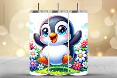 Penguin Tumbler Wrap| Tumbler Sublimation Wrap Product Image 1