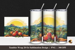 Tomato Vegetables Tumbler Wrap Sublimation Design 1 Product Image 1