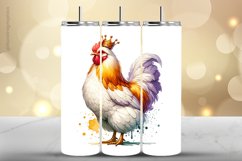 Hen Tumbler Wrap| Tumbler Sublimation Wrap Product Image 1