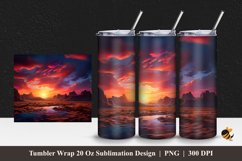 Charming Desert Tumbler Wrap Sublimation Design 1 Product Image 1