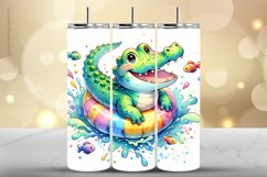 Crocodile Tumbler Wrap| Tumbler Sublimation Wrap Product Image 1