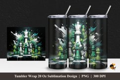 Art Of Chess Tumbler Wrap Sublimation Design 1 Product Image 1