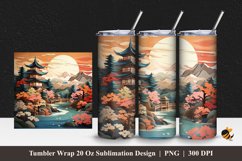 Beauty Minka House Tumbler Wrap Sublimation Design 1 Product Image 1