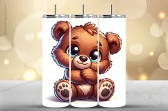 Bear Tumbler Wrap| Tumbler Sublimation Wrap Product Image 1