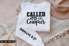 called to conquer - Christian Sleeve T-Shirt Design Product Image 2