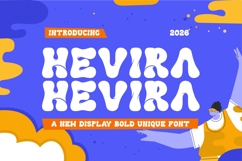 Hevira || Modern Playful Handwritten Font Product Image 1