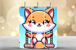 Fox Tumbler Wrap| Tumbler Sublimation Wrap Product Image 1