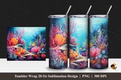 Sea Park Tumbler Wrap Sublimation Design 1 Product Image 1