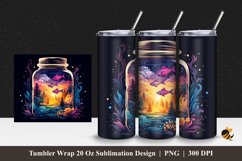 Fantasy Jar Tumbler Wrap Sublimation Design 1 Product Image 1