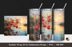 Panoramic Bliss Tumbler Wrap Sublimation Design 1 Product Image 1