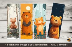 Cheerful World Bookmarks Sublimation Design Product Image 1