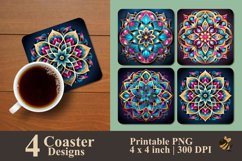 Islamic Geometric Coaster Sublimation Designs Product Image 1