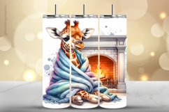 Girraffe Tumbler Wrap| Tumbler Sublimation Wrap Product Image 1