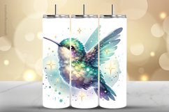 Humming Bird Tumbler Wrap| Tumbler Sublimation Wrap Product Image 1