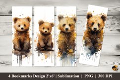 Drawing a Bear Bookmark Sublimation Design Product Image 1