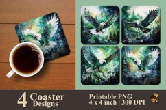 Mythical Eagle Coaster Sublimation Designs Product Image 1