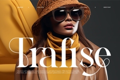 Trafise || Modern Serif Font Product Image 1