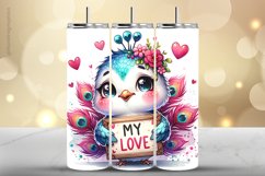 Peacock Tumbler Wrap| Tumbler Sublimation Wrap Product Image 1