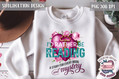 Book Lover Sublimation design Quote Bookish PNG Sign Product Image 1