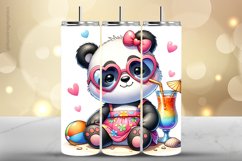 Panda Tumbler Wrap| Tumbler Sublimation Wrap Product Image 1