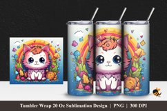 Molly The Cat Tumbler Wrap Sublimation Design 1 Product Image 1