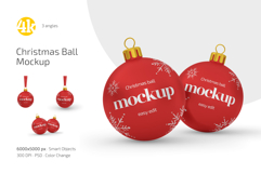 Christmas Ball Mockup Set Product Image 1