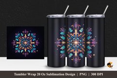 Beauty Snow Tumbler Wrap Sublimation Design 1 Product Image 1