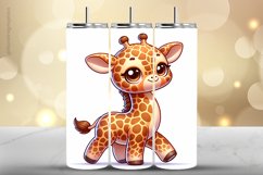 Girraffe Tumbler Wrap| Tumbler Sublimation Wrap Product Image 1