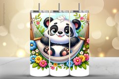 Panda Tumbler Wrap| Tumbler Sublimation Wrap Product Image 1