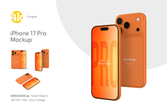 iPhone 17 Pro Mockup Set Product Image 1