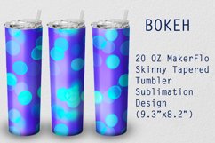 Tumbler Tapered 20 OZ Sublimation Bokeh Wrap Design Product Image 1