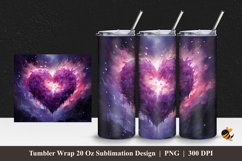 Greatness of Love Tumbler Wrap Sublimation Design 1 Product Image 1