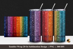 Rainbow Color Tumbler Wrap Sublimation Design 1 Product Image 1