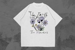 The Earth Laughs Spring Hand Drawn T-shirt Design Product Image 1
