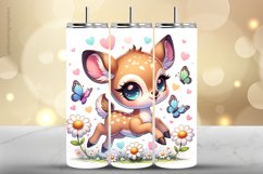 Deer Tumbler Wrap| Tumbler Sublimation Wrap Product Image 1
