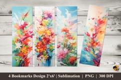 Abstract Shapes Bookmarks Sublimation Design Product Image 1