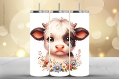 Cow Tumbler Wrap| Tumbler Sublimation Wrap Product Image 1