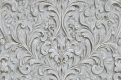 White Floral Pattern Background Product Image 1