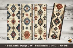 Pattern Ornate Bookmarks Sublimation Design Product Image 1