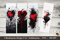 Love Abstract Bookmark Sublimation Design Product Image 1
