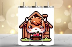 Highland Cow Tumbler Wrap| Tumbler Sublimation Wrap Product Image 1