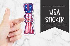 USA |Fourth Of July Sticker Product Image 1